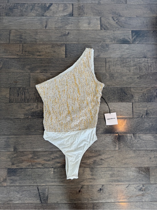 superdown Tops - NTW superdown gold sparkly bodysuit